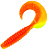 Твистер YAMAN PRO Spiral, р.3.5 inch, цвет #25 - Sunshine