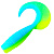 Твистер YAMAN PRO Spry Tail, р.2 inch, цвет #18 - Ice Chartreuse